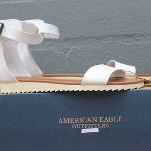 American Eagle sandals white shoes size 8
